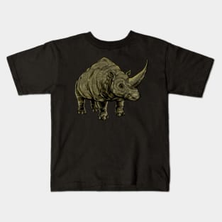 Drawing of an Elasmotherium Kids T-Shirt